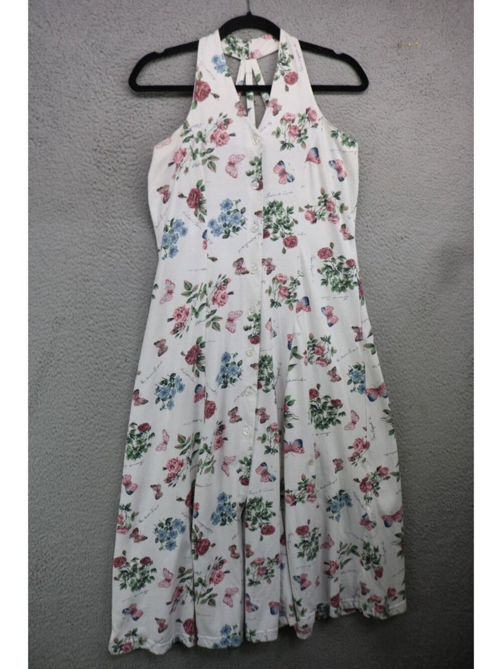 Vtg. Carolina Colors Strappy Back Button Up Dress- Medium-Cottagecore-Y2K-90's